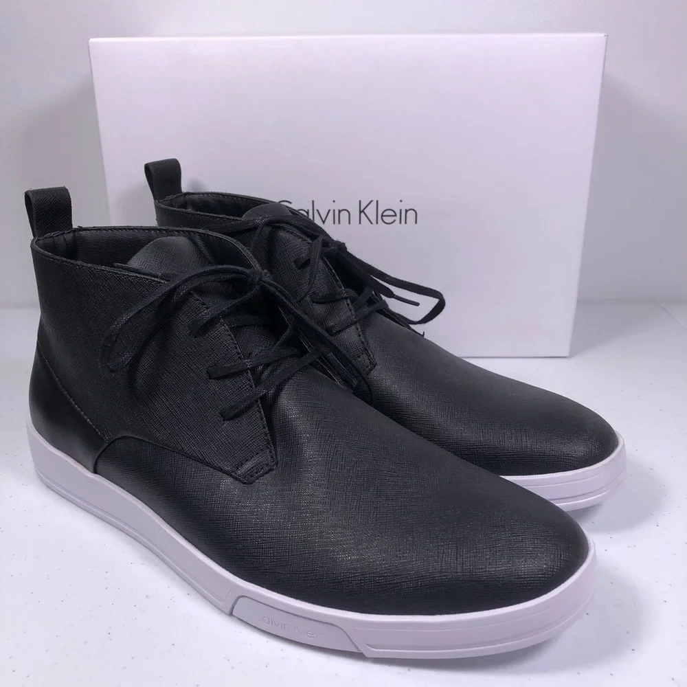 CALVIN Klein Men’s Bain Saffiano Sneaker Shoes